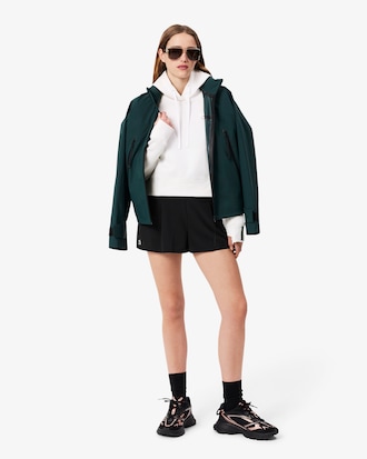 Short Cut Cotton Hoodie