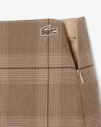 Water-Repellent Short Plaid Skirt