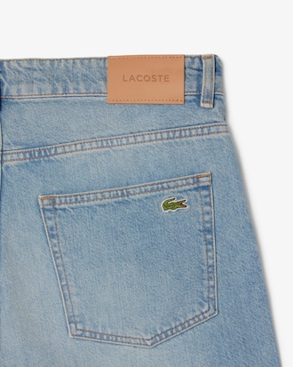 Straight Fit Denim Bermuda Shorts