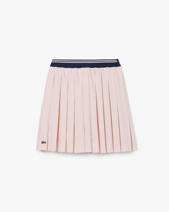 Oxford Cotton Pleated Skirt