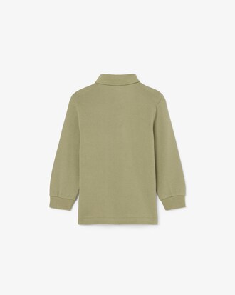 Long Sleeved Petit Piqu&eacute; Polo Shirt