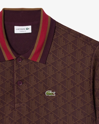 Classic Fit Monogram Jacquard Polo Shirt