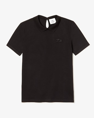 Women's Lacoste LIVE Slim Fit Velvet Croc Stretch Piqu&eacute; Polo Shirt