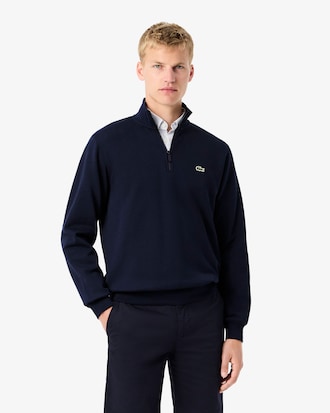High Neck Zipped Fleece Sweatshirt