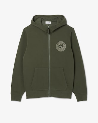 Classic Fit Zipped Piqué Sweatshirt