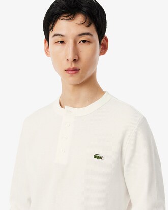 Waffle Knit Henley T-shirt