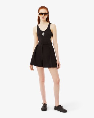 Runway Pleated Wool Bermuda Shorts