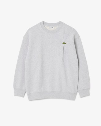 Oversized Pleated Crocodile Sweatshirt