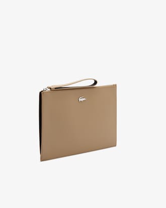 Anna Coated Piqu&eacute; Canvas Pouch