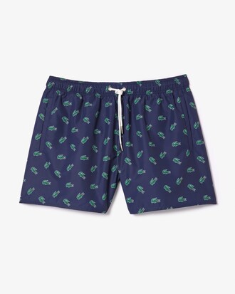 Crocodile Print Swim Trunks