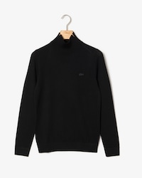 Women's Notched Turtleneck Wool Sweater