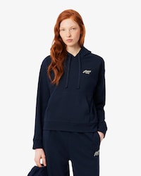 Badge Accent Fleece Hoodie