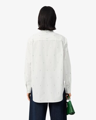 Oversized Striped Jacquard Shirt