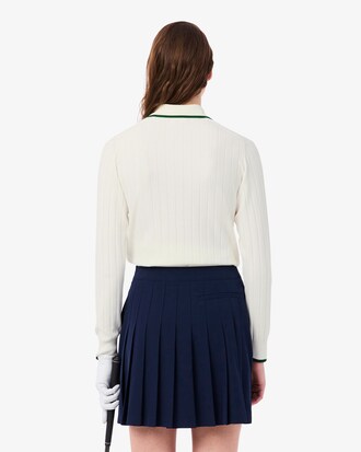 Polo Collar Stretch Golf Sweater