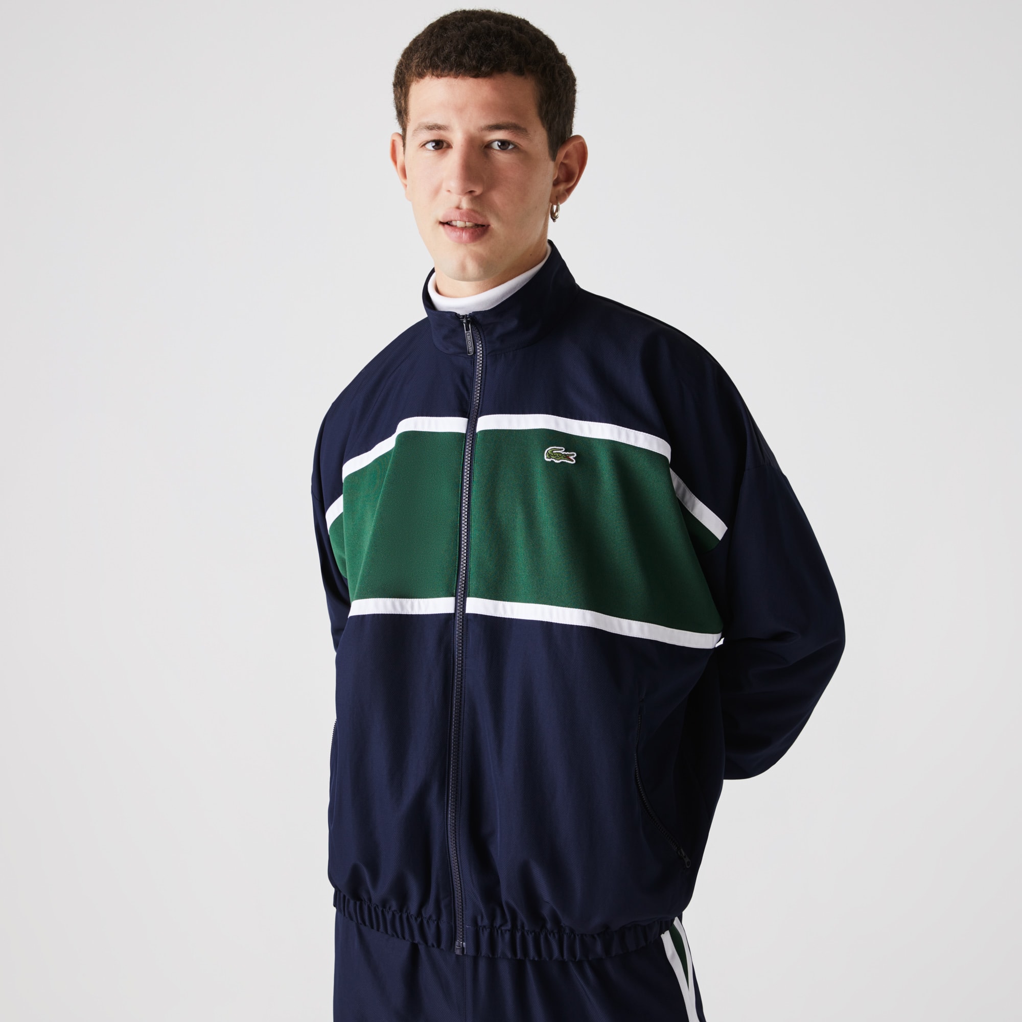 lacoste side panel tracksuit