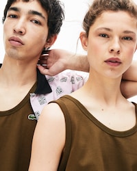 Unisex Lacoste LIVE Pocket Cotton Jersey Tank Top