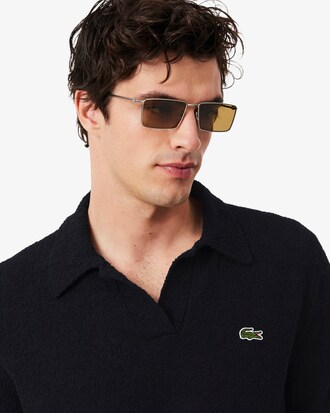 Classic Fit Boucl&eacute; Knit Polo Shirt