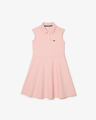 Sleeveless Stretch Piqué Polo Dress