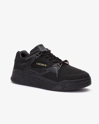 Men&rsquo;s Court Slam Nubuck Leather Trainers