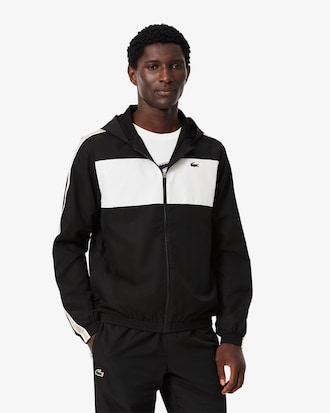 Colour-Block Logo Stripe Tennis Jacket