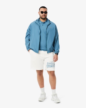 Graphic Cotton Fleece Shorts