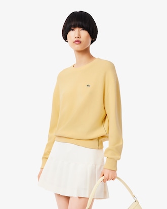 Relaxed Fit Cotton Crew Neck Sweater