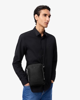 Chantaco Piqu&eacute; Leather Shoulder Bag