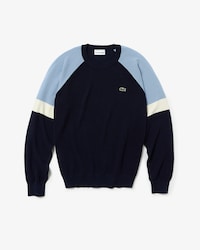 Men's Crew Neck Colourblock Raglan Sleeved Sweater