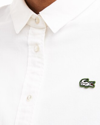 Women's Lacoste LIVE Slim Fit Oxford Cotton Shirt