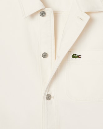 Heavy Cotton Denim Overshirt Jacket