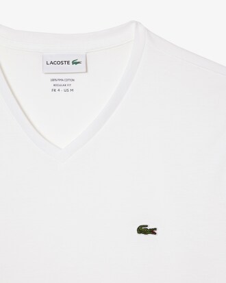 Lightweight Cotton Pima V Neck T-shirt