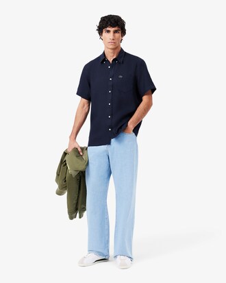 Short Sleeved Linen Shirt