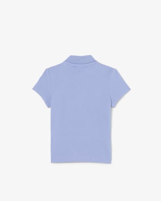 Scalloped Collar Piqu&eacute; Polo Shirt