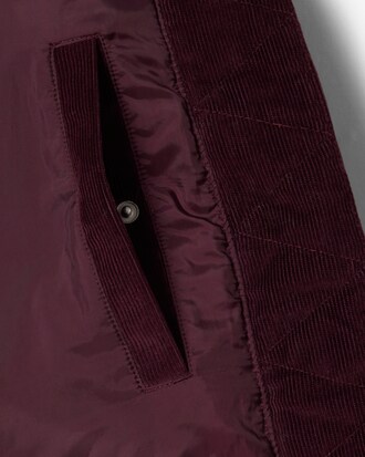 Relaxed Fit Corduroy Down Jacket