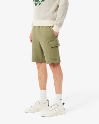 Cotton Fleece Cargo Shorts