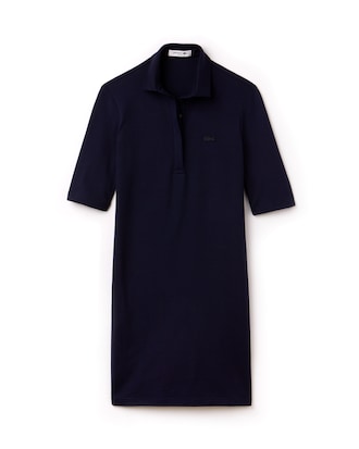 Women's Slim Fit Stretch Mini Piqu&eacute; Polo Dress