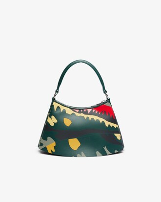 Small Runway Lenglen Crocodile Print Leather Bag