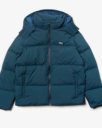 Men's Detachable Hood Down Water-Resistant Taffeta Jacket