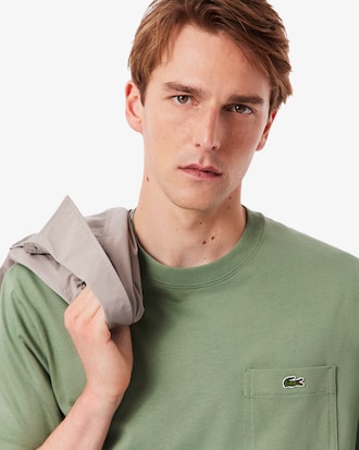 Cotton T-shirt with Breast Pocket