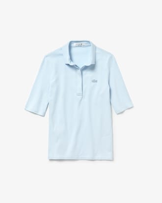 Women's Lacoste Slim Fit Stretch Mini Piqu&eacute; Polo Shirt