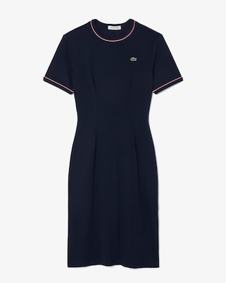 Trim Accent Jersey T-shirt Dress
