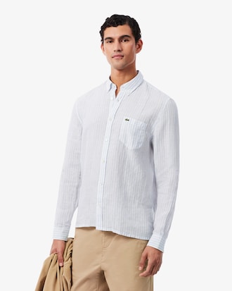 Regular Fit Striped Linen Shirt