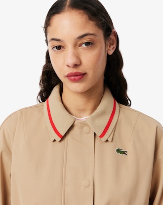 Twill Polo Collar Car Coat
