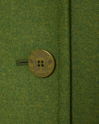 Runway Long Slub Wool Pea Coat