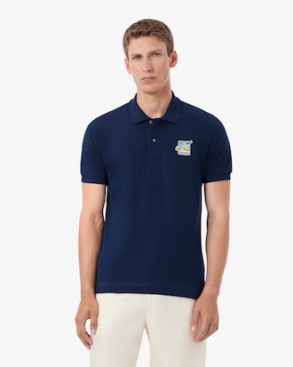 L.12.12 Lacoste x Club Med Badge Accent Polo Shirt