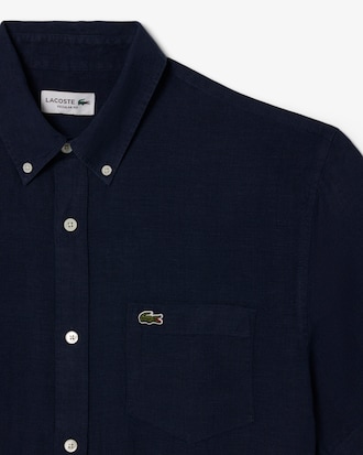 Short Sleeved Linen Shirt