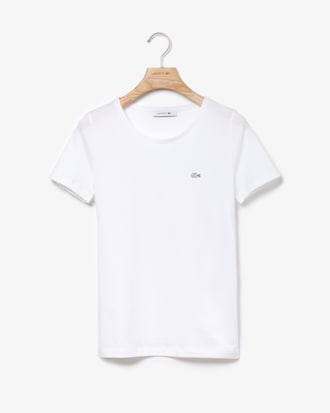 Women's Crew Neck Flowing Cotton Jersey T-shirt