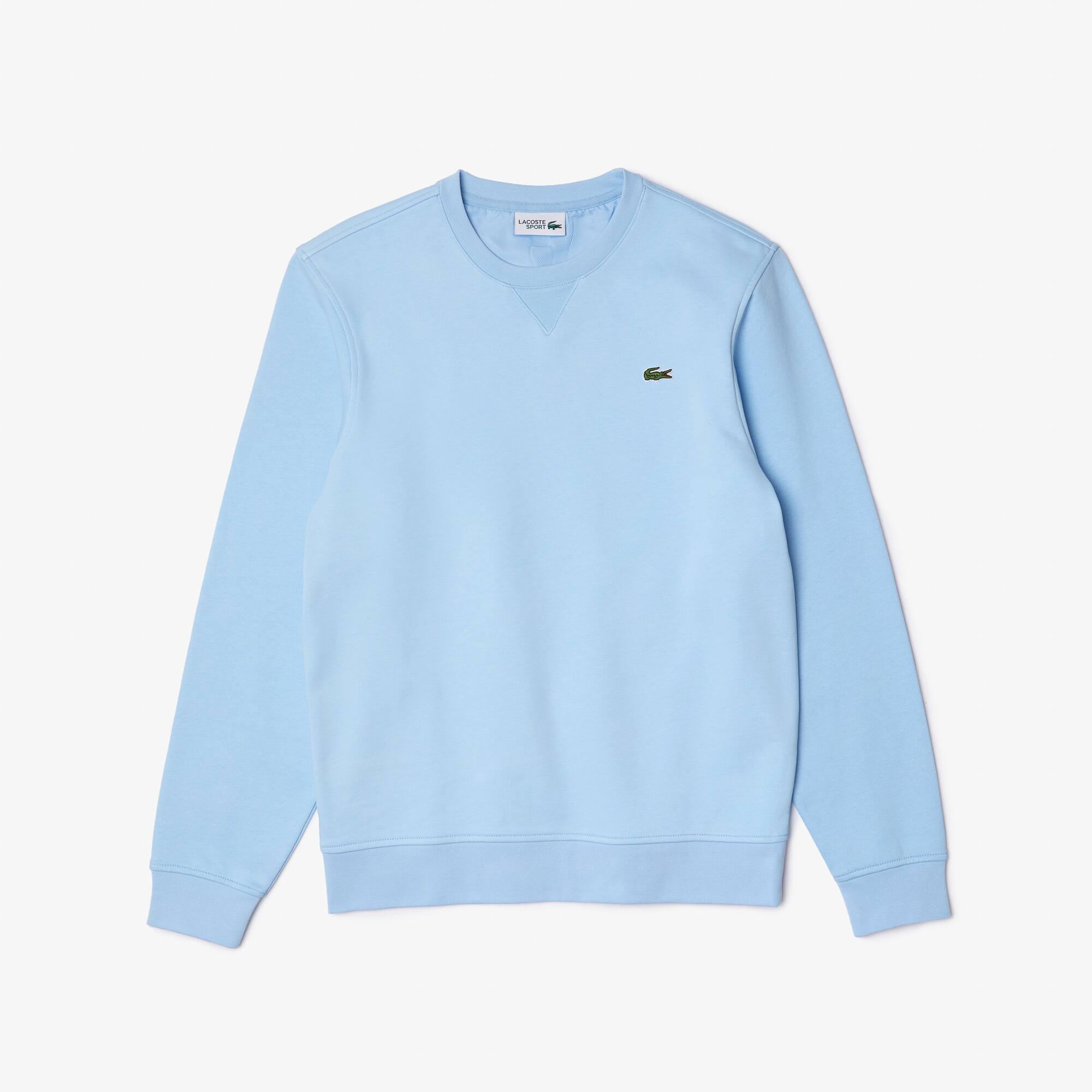 men's lacoste sport cotton blend fleece sweatshirt