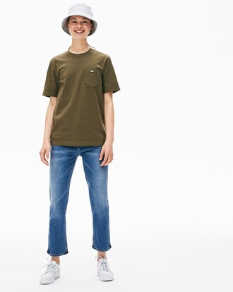 Unisex Lacoste LIVE Crew Neck Cotton Jersey T-shirt