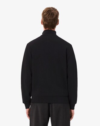 Zip-Up High Neck Fleece Sweatshirt